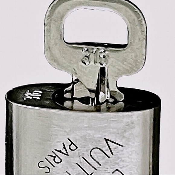 LOUIS VUITTON Silver Lock & Key Brushed Palladium Made In France RARE COA #316 - Picture 9 of 14
